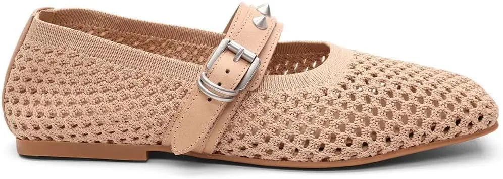 ASH Women's Bijoux Mesh Maryjane Ballet Flat-Elegant and Comfortable, Stylish Footwear for Everyday Wear