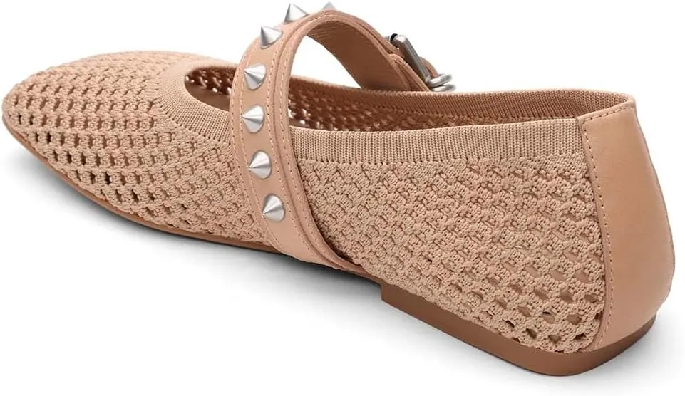 ASH Women's Bijoux Mesh Maryjane Ballet Flat-Elegant and Comfortable, Stylish Footwear for Everyday Wear