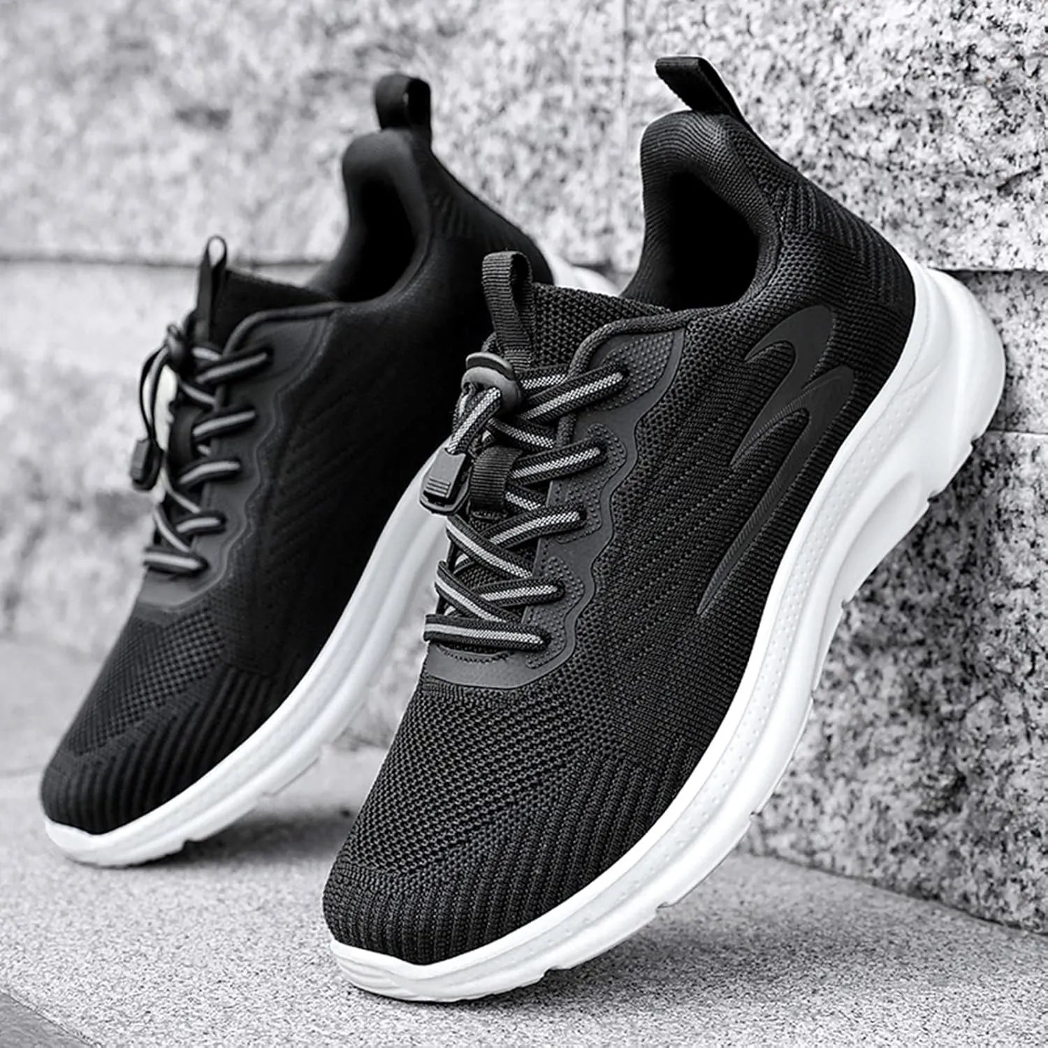 Athletic Fashion Sneakers for Men Breathable Casual Comfortable Walking Sneaker Lightweight Work Shoes for Men