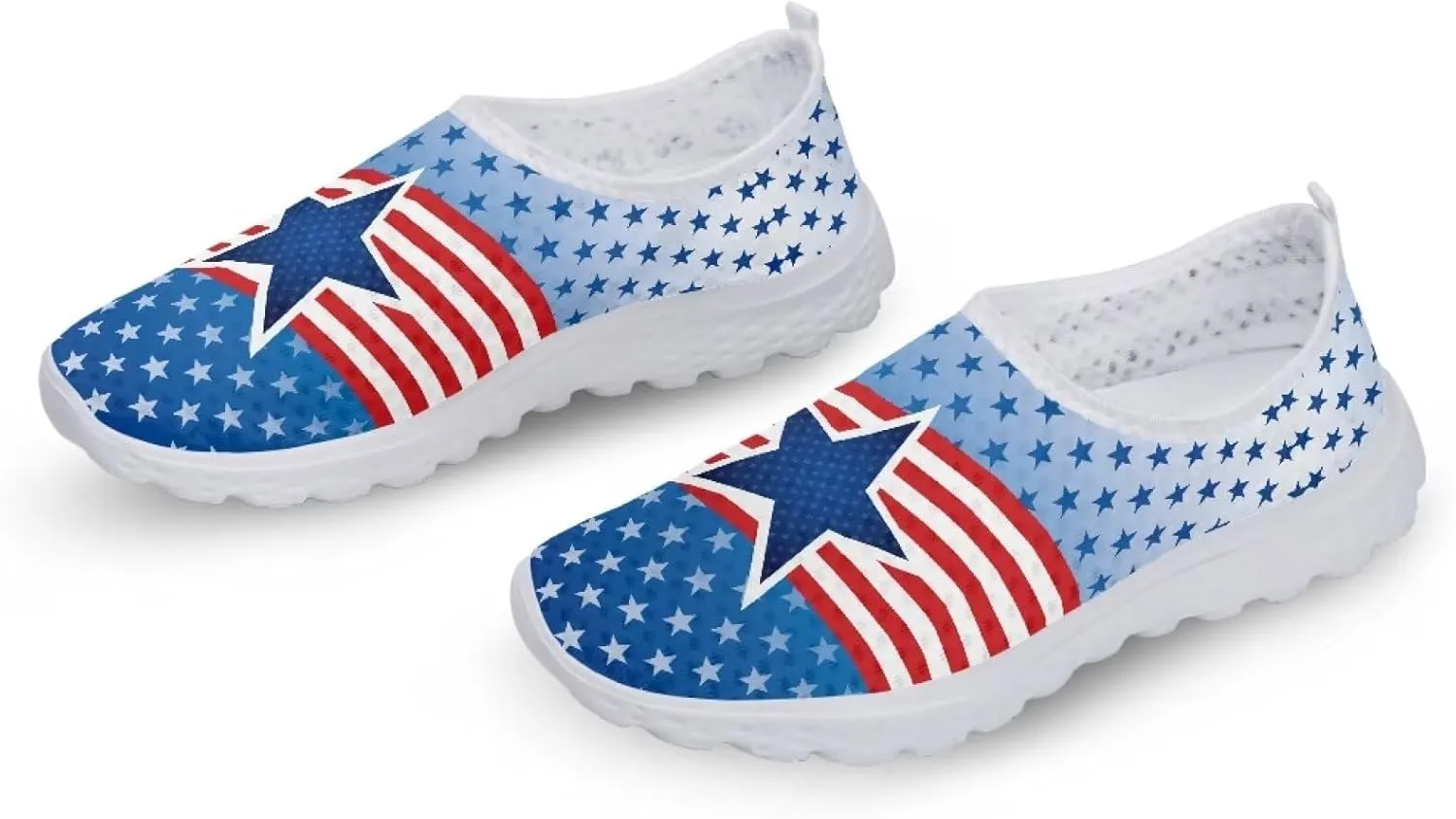 Biyejit Breathable Women Water Shoes Lightweight Outdoor Sport Slip On Sneakers