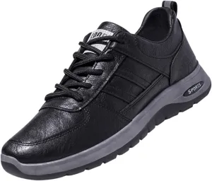 Black Sneakers for Men Arch Support Shoes for Women Slip On Casual Shoes Comfort Cute Casual Slip On Lightweight Loafers for Men Walking Sneakers for Women