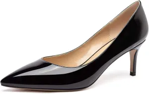 Castamere Womens Slip On Low Heel Pumps Pointed Toe Basic Comfortable 6.5CM Heels