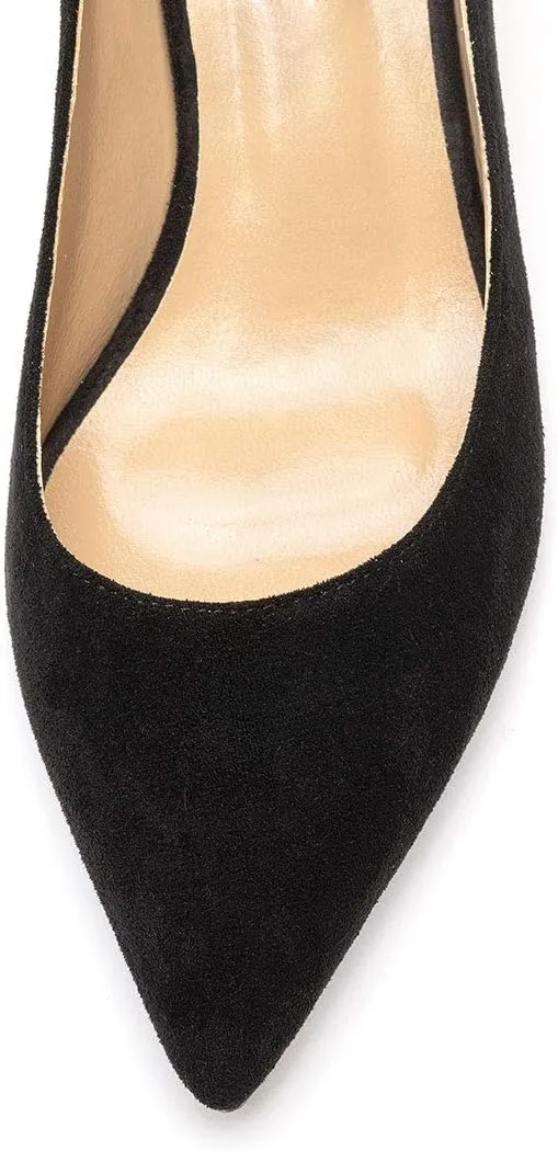 Castamere Womens Slip On Low Heel Pumps Pointed Toe Basic Comfortable 6.5CM Heels