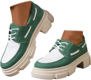 Chunky Loafers for Women,Patent Leather Platform Loafers Lug Sole Slip On Shoes Work Office Business Casual Dress Shoes