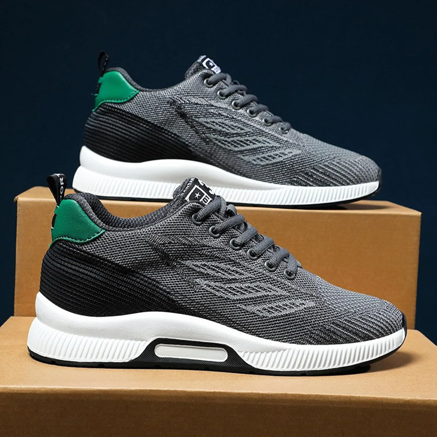 Couple Men's Elevator Shoes Men's Casual Mesh Trainers Lightweight Breathable Lace Up Sports Shoes with Hidden Lift Heel for Men 10 Cm Mens Club C 85 Fashion Sneaker