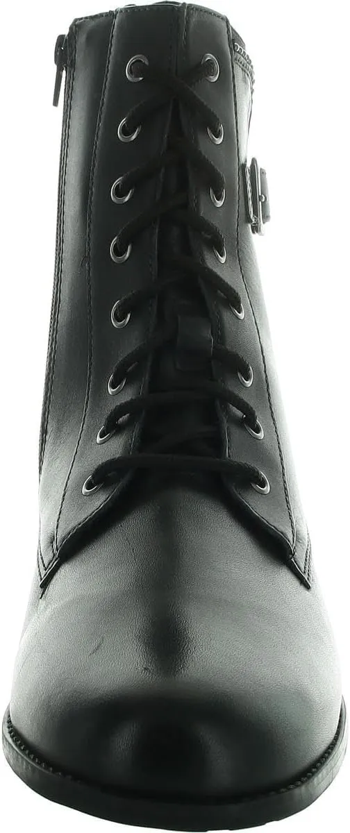 David Tate Womens Lace-Up Leather Combat & Lace-Up Boots