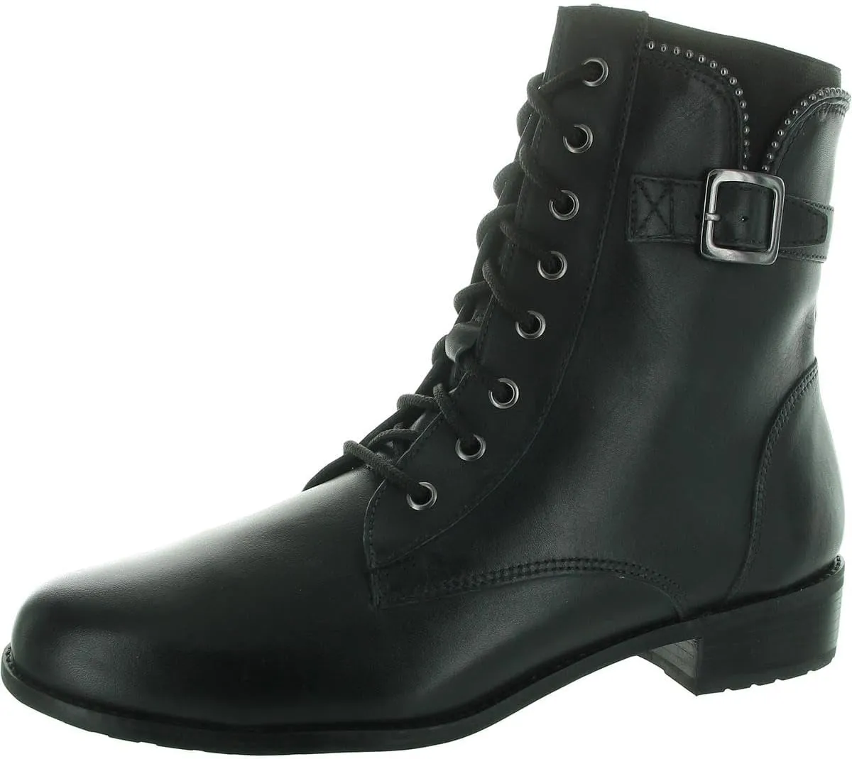 David Tate Womens Lace-Up Leather Combat & Lace-Up Boots