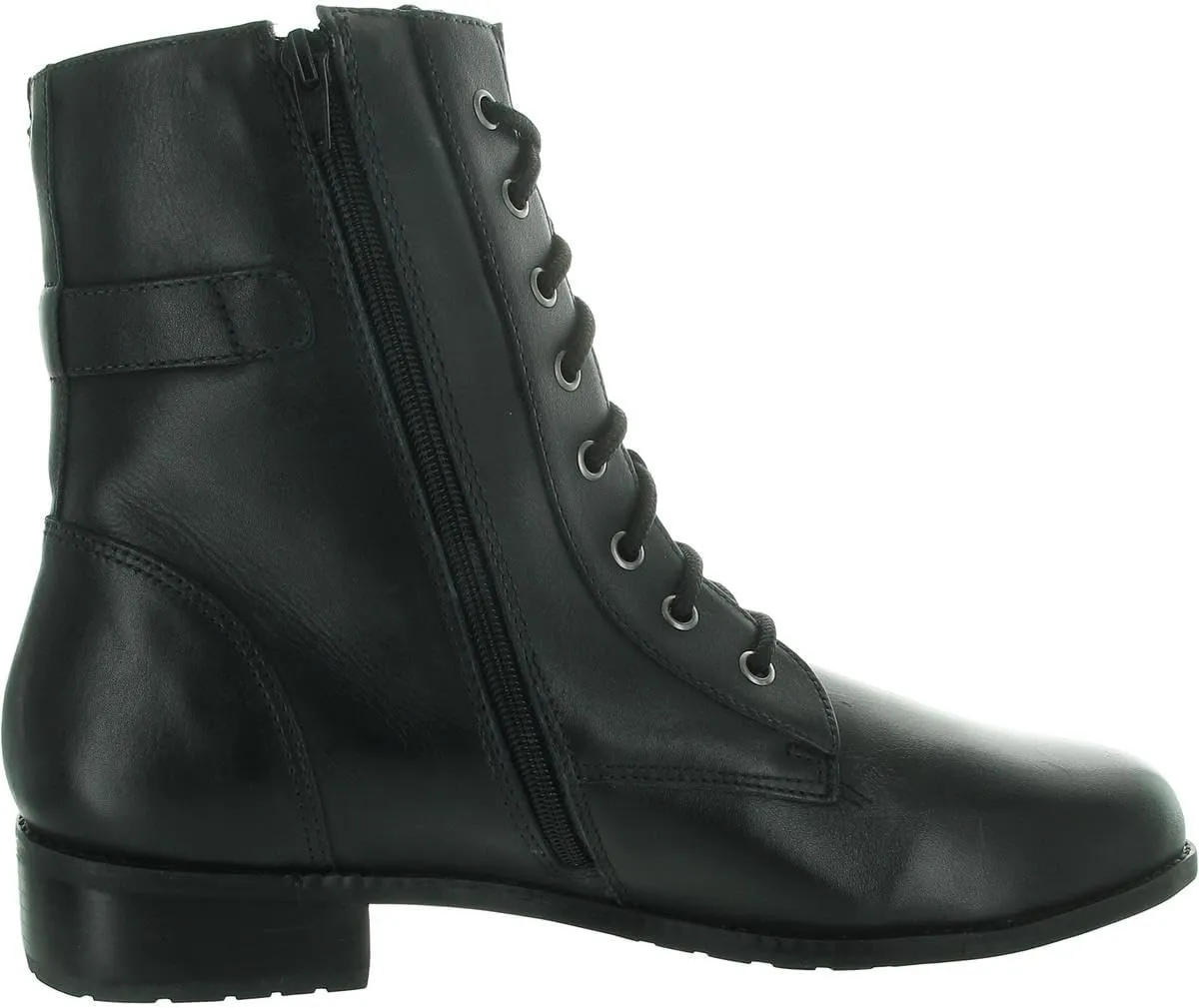 David Tate Womens Lace-Up Leather Combat & Lace-Up Boots