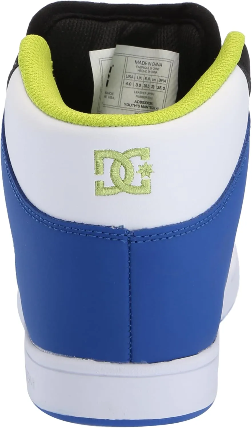 DC Girl's Unisex-Child Manual V Hi Skate Shoe