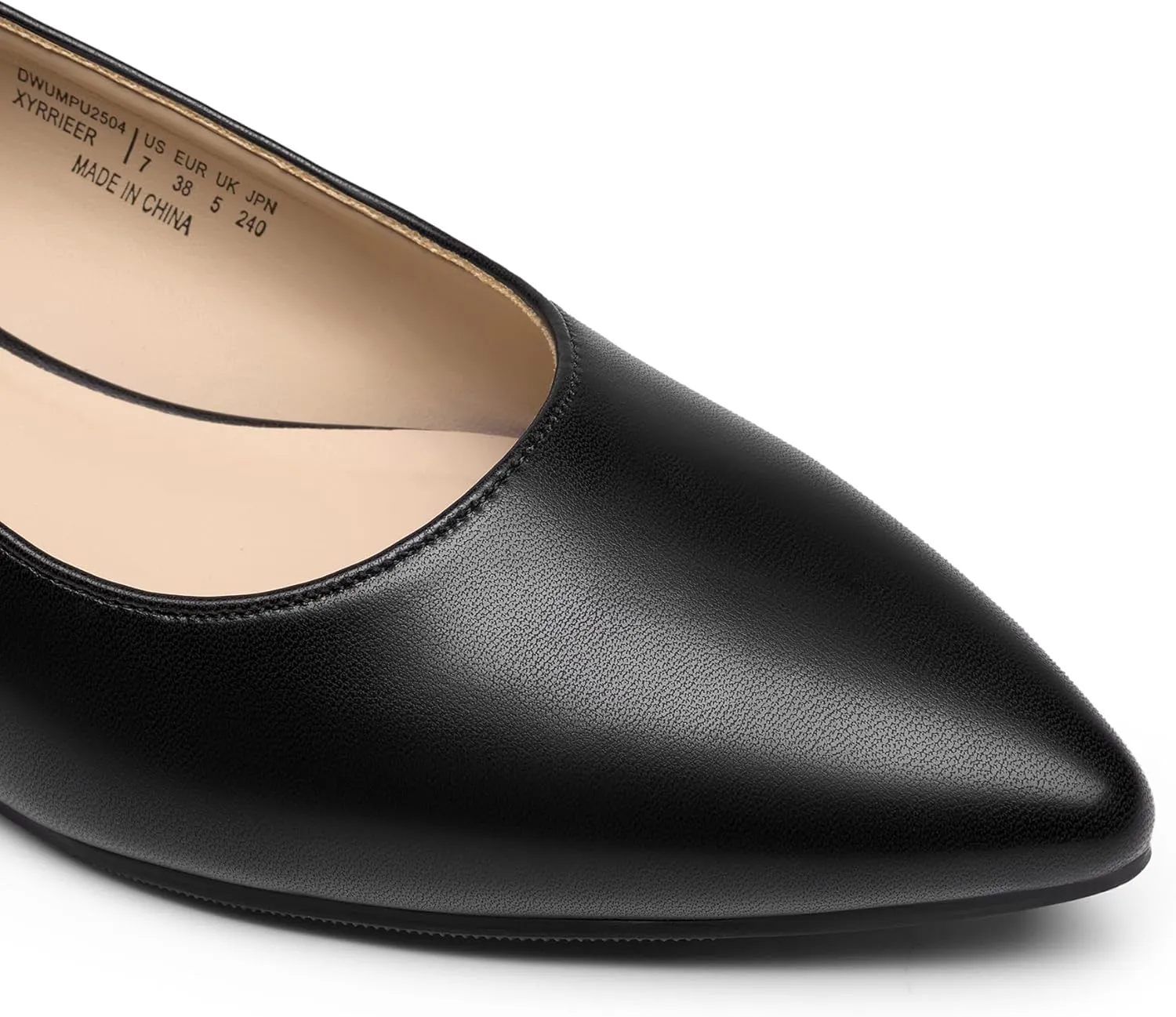 DREAM PAIRS Kitten Slingback Low Block Heels for Women Pointed Closed Toe Business Dress Shoes Wedding Party Comfortable Pumps Shoes