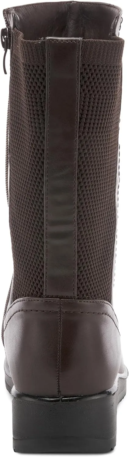 Flexus Spring Step Darcy Mid Calf Boots for Women - Waterproof Vegan-Friendly Women's Boots With Zipper and Padded Insole
