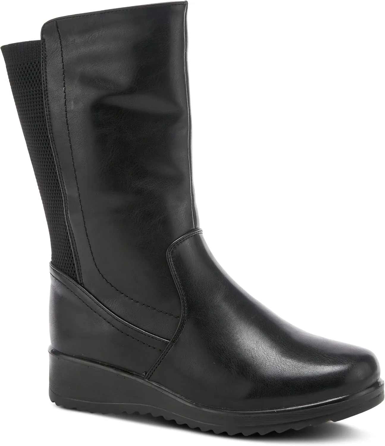 Flexus Spring Step Darcy Mid Calf Boots for Women - Waterproof Vegan-Friendly Women's Boots With Zipper and Padded Insole