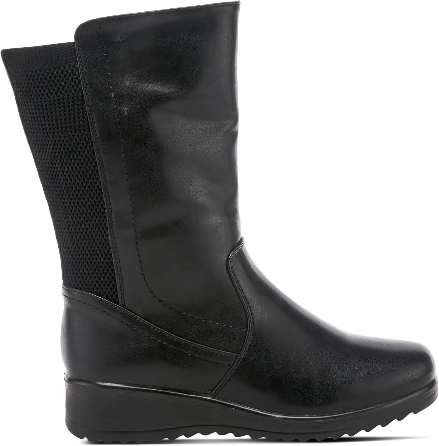 Flexus Spring Step Darcy Mid Calf Boots for Women - Waterproof Vegan-Friendly Women's Boots With Zipper and Padded Insole