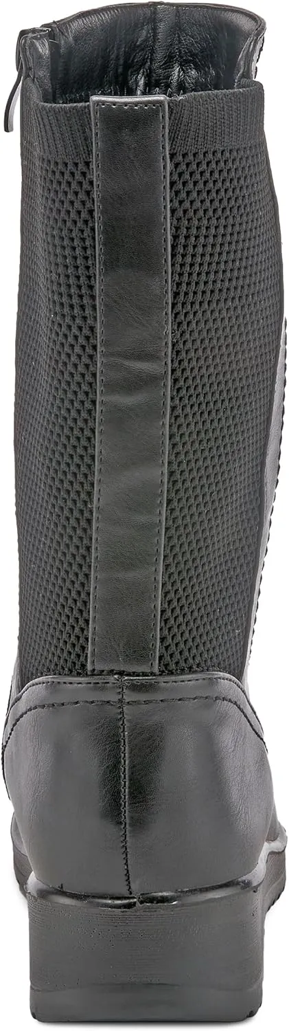 Flexus Spring Step Darcy Mid Calf Boots for Women - Waterproof Vegan-Friendly Women's Boots With Zipper and Padded Insole