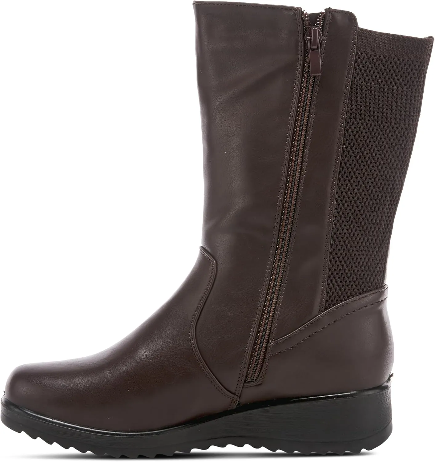 Flexus Spring Step Darcy Mid Calf Boots for Women - Waterproof Vegan-Friendly Women's Boots With Zipper and Padded Insole