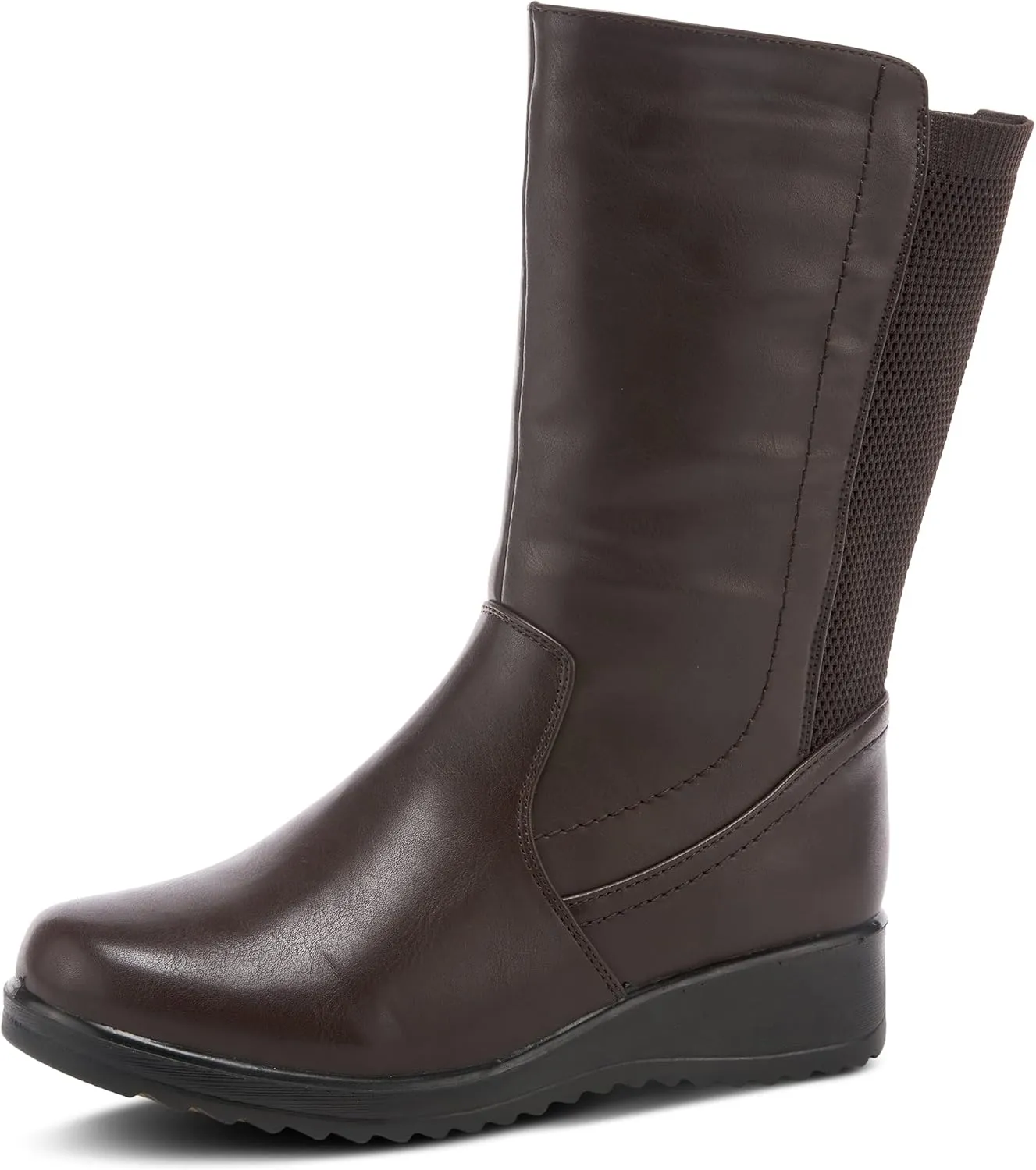 Flexus Spring Step Darcy Mid Calf Boots for Women - Waterproof Vegan-Friendly Women's Boots With Zipper and Padded Insole