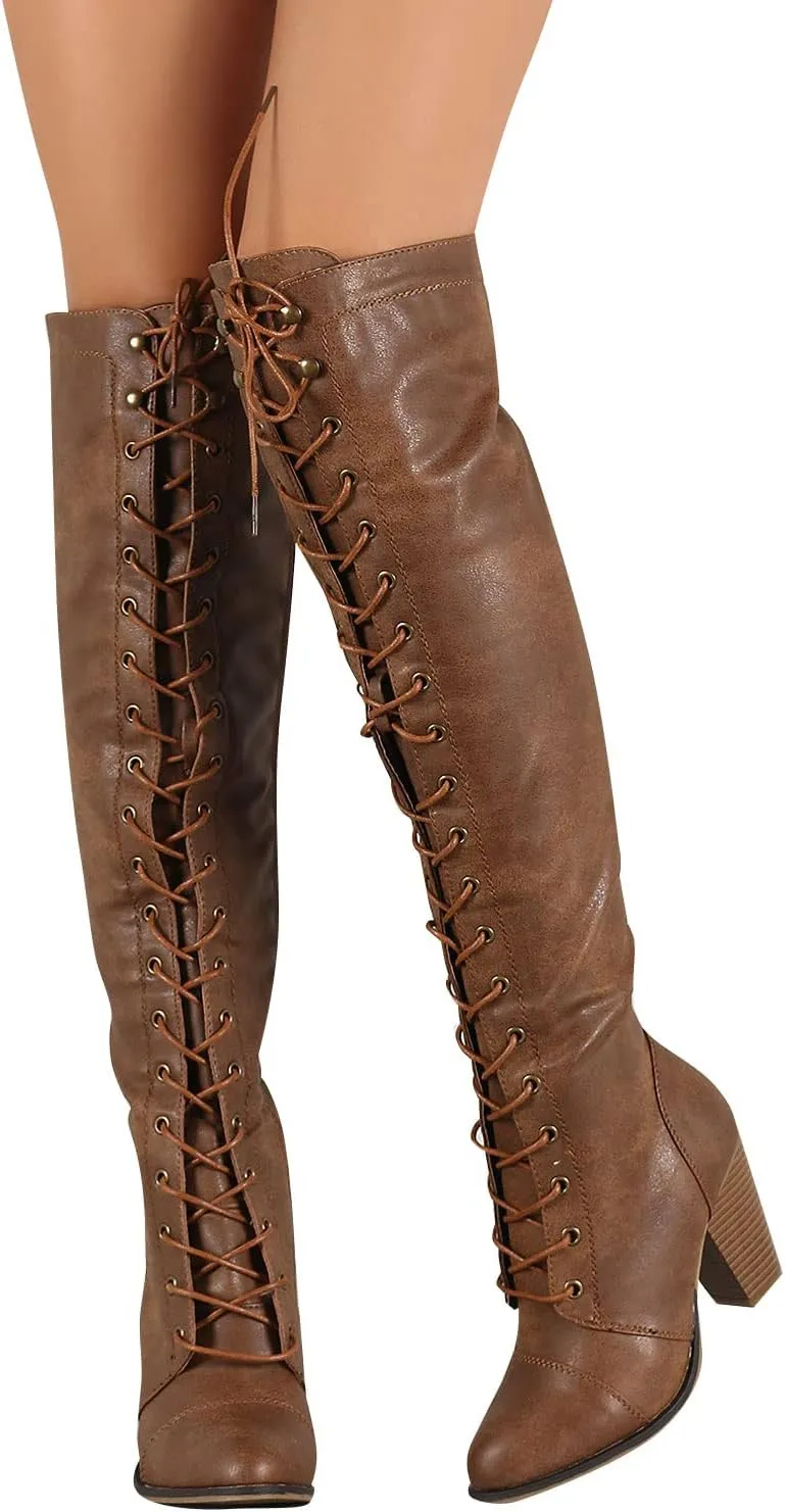 Forever Women's Lace-up Boots