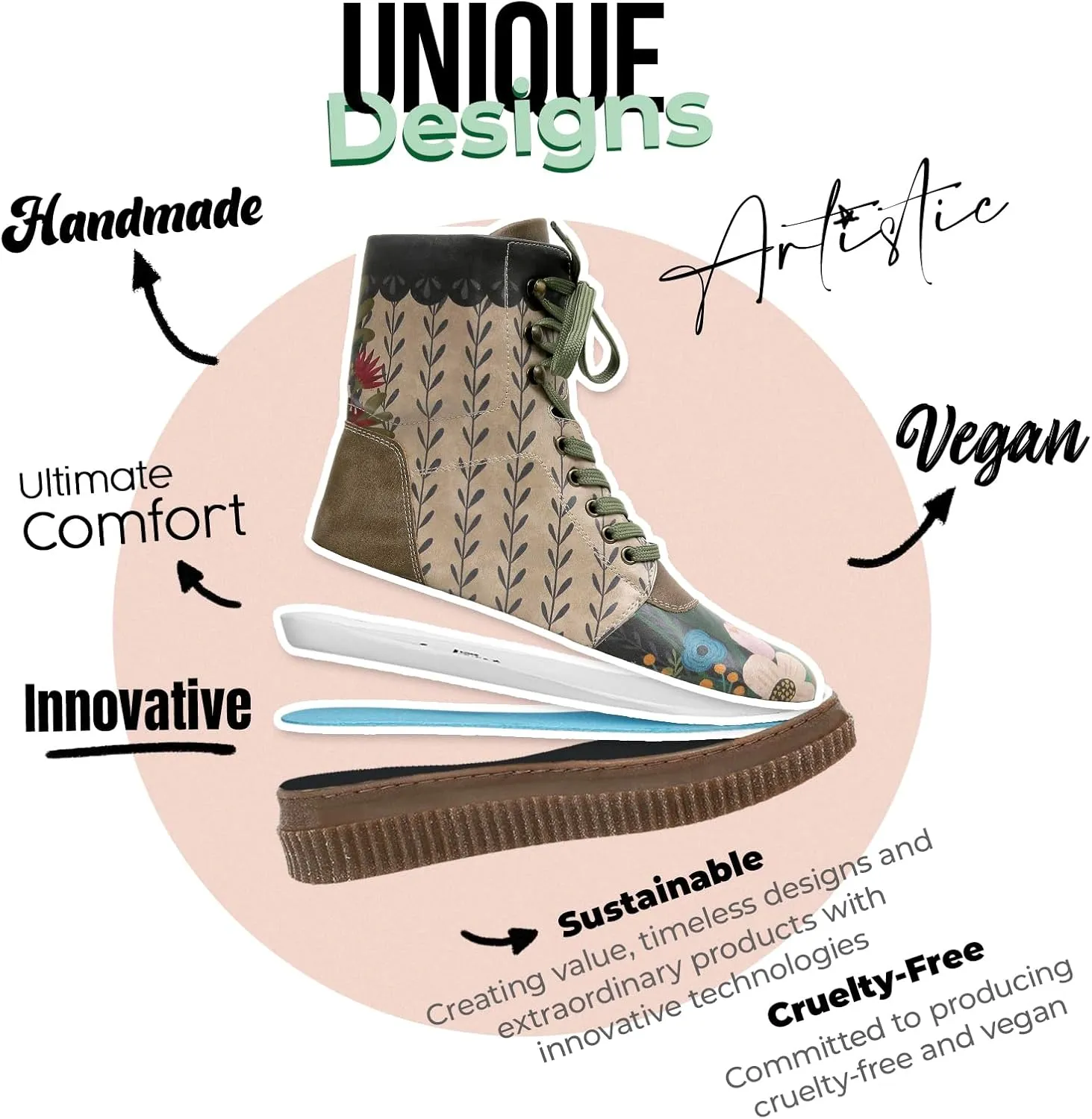 Future Boots for Women - Vegan Leather and Handmade Platform Boots for Women
