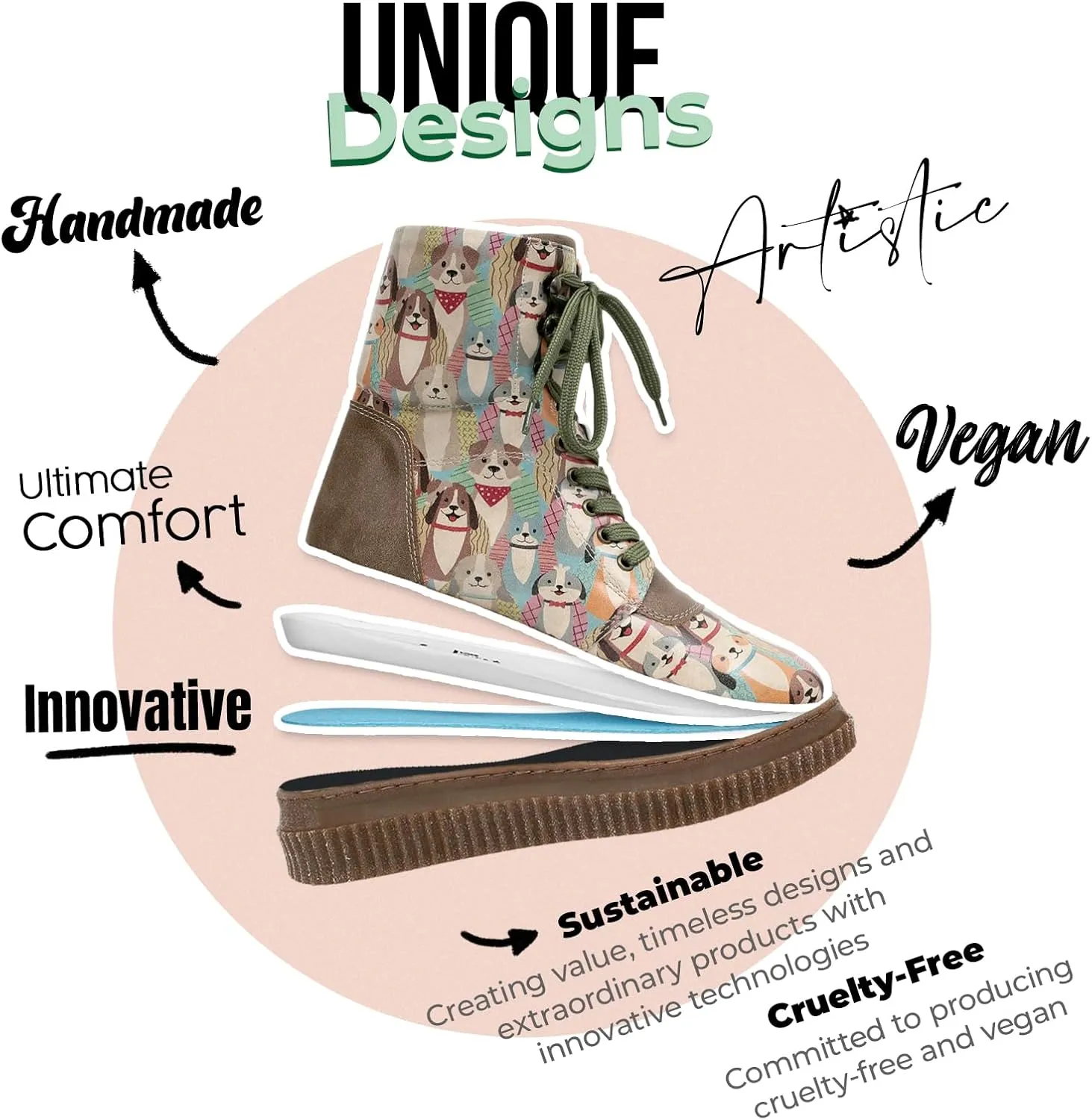 Future Boots for Women - Vegan Leather and Handmade Platform Boots for Women