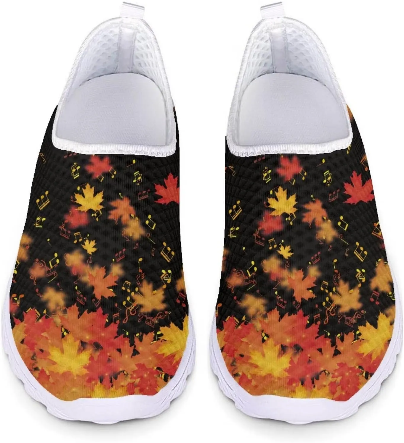 GIFTPUZZ Women's Slip-on Sneakers Breathable Casual Mesh Work Walking Shoes