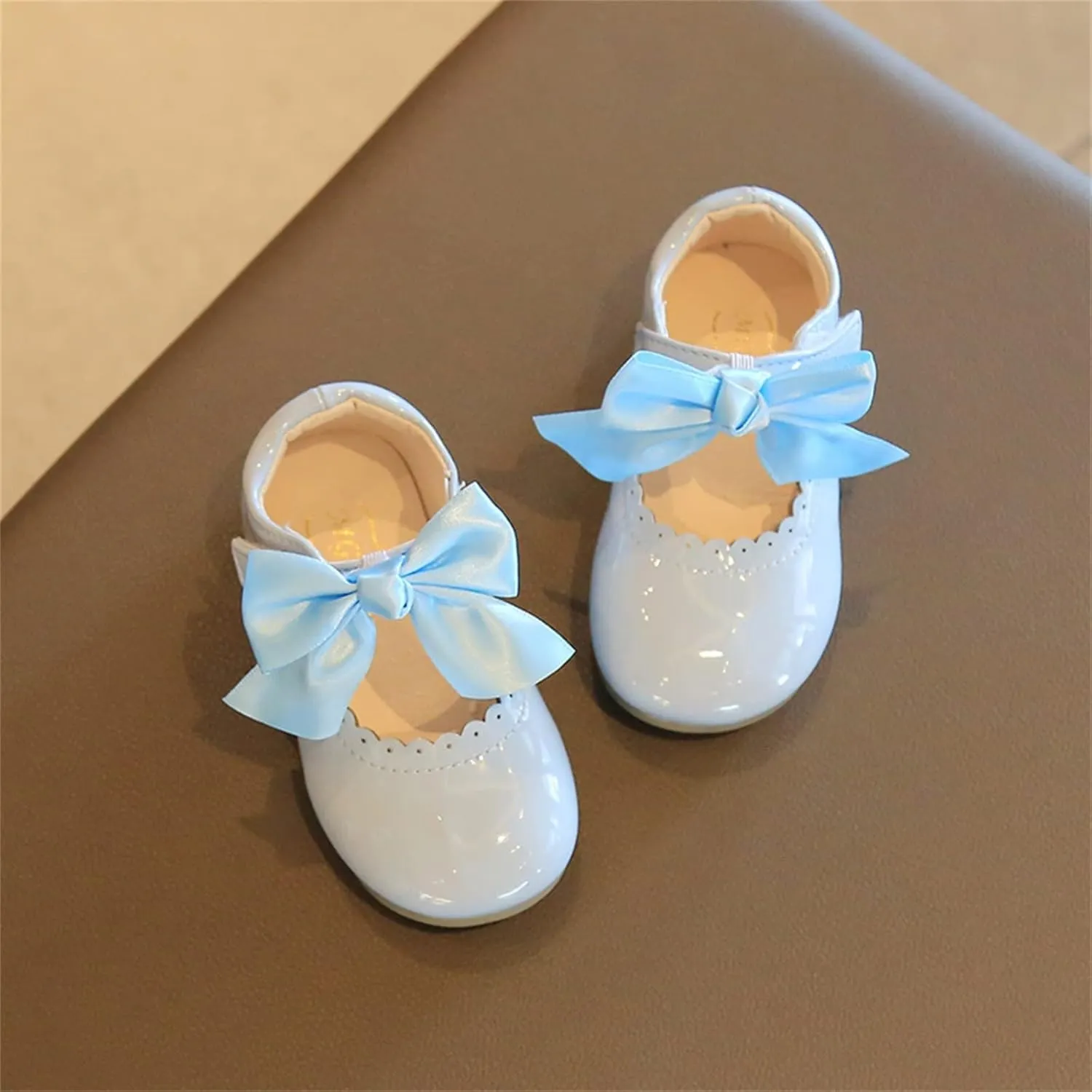 Girl Mary Jane Shoes Baby Girls Cute Ballerina Ballet Flats Flower Baby Dress Shoes Wedding Party School Shoes