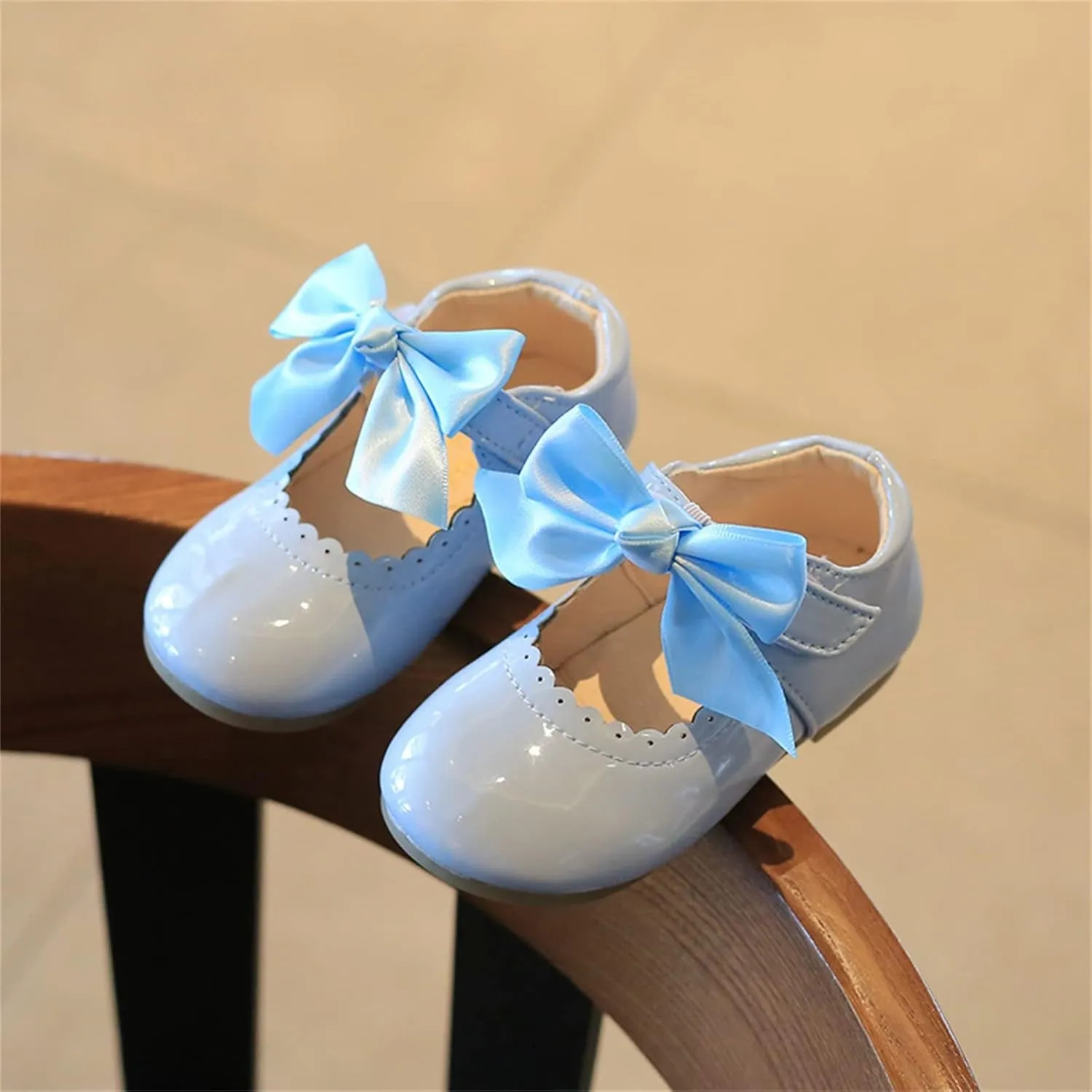 Girl Mary Jane Shoes Baby Girls Cute Ballerina Ballet Flats Flower Baby Dress Shoes Wedding Party School Shoes
