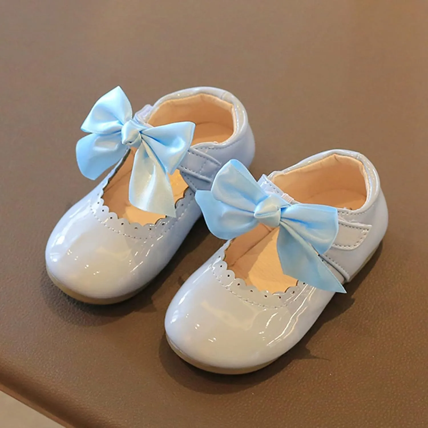 Girl Mary Jane Shoes Baby Girls Cute Ballerina Ballet Flats Flower Baby Dress Shoes Wedding Party School Shoes