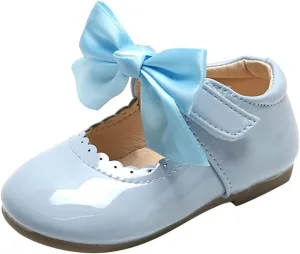 Girl Mary Jane Shoes Baby Girls Cute Ballerina Ballet Flats Flower Baby Dress Shoes Wedding Party School Shoes