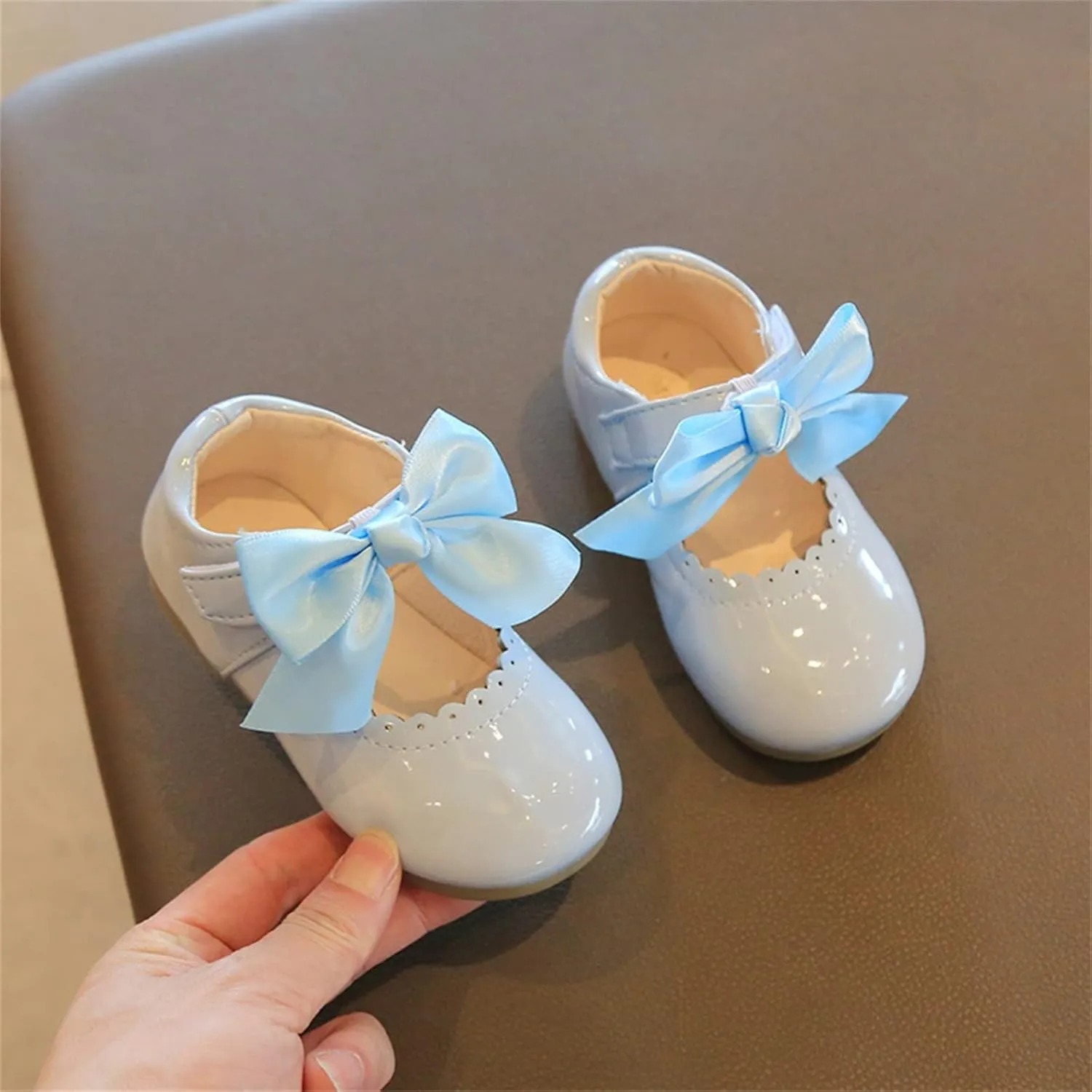 Girl Mary Jane Shoes Baby Girls Cute Ballerina Ballet Flats Flower Baby Dress Shoes Wedding Party School Shoes