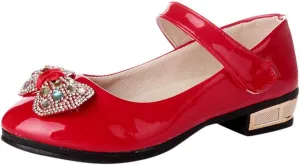 Girls Dress Shoes Mary Jane Shoes for Girls Low Heel Dress Shoes Party Wedding Flat for Little/Big Toddler Girl Shoes