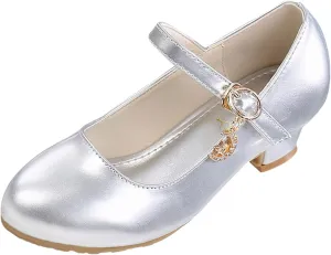 Girls Mary Jane Dress Shoes Toddler Flower Girl Wedding School Uniform Low Heels Little Kids Pump Shoes