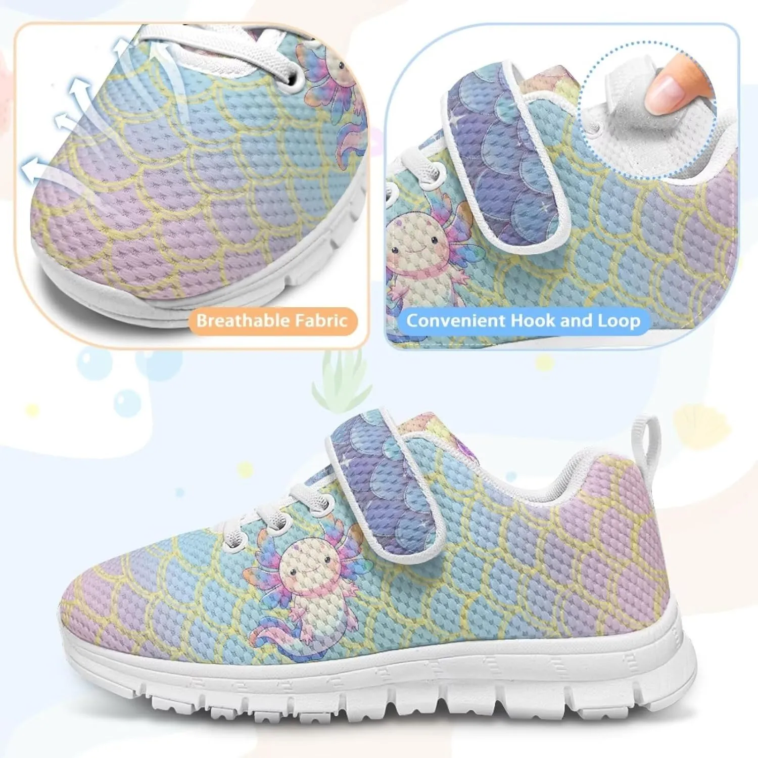 Girls Shoes Kids Slip On Sneakers Lightweight Summer Athletic Non-Slip