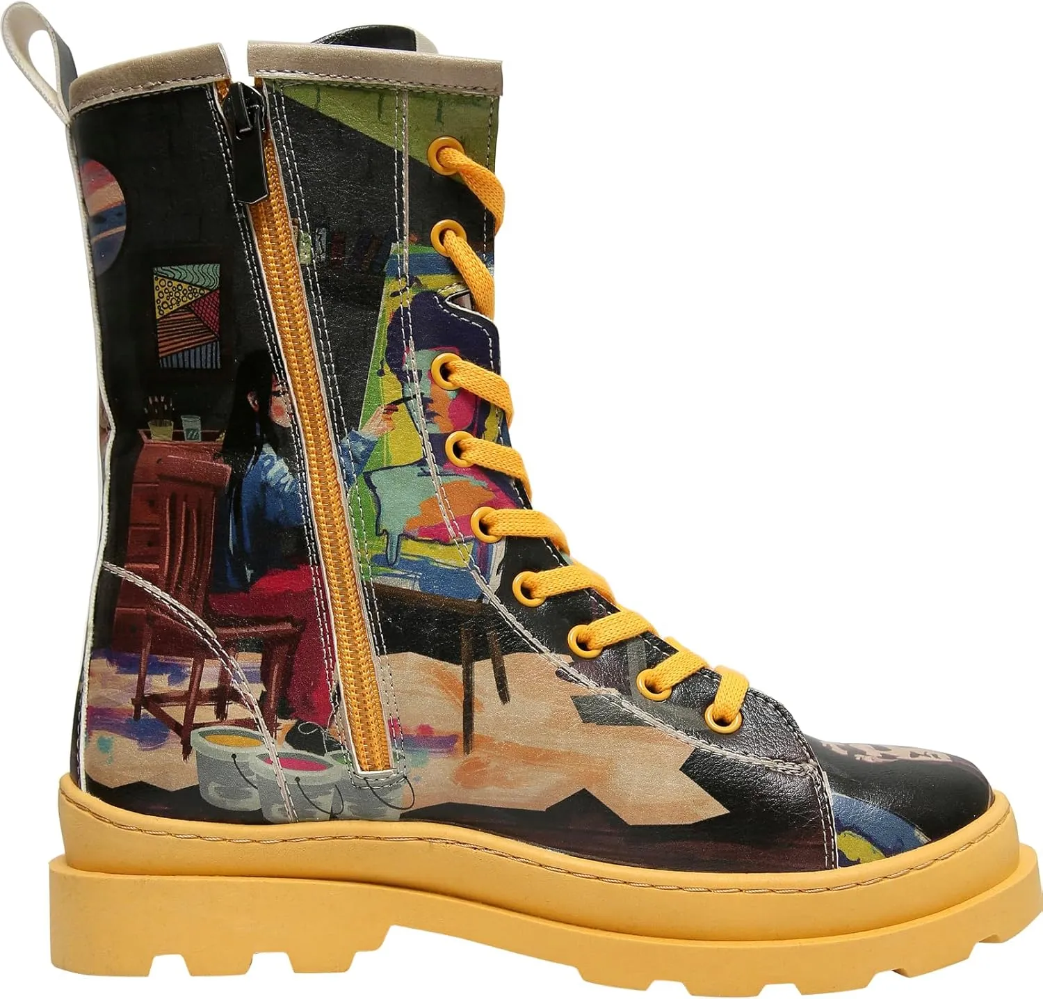 Gisele Boots for Women - Handmade and Vegan Leather Mid Calf Boots for Women,