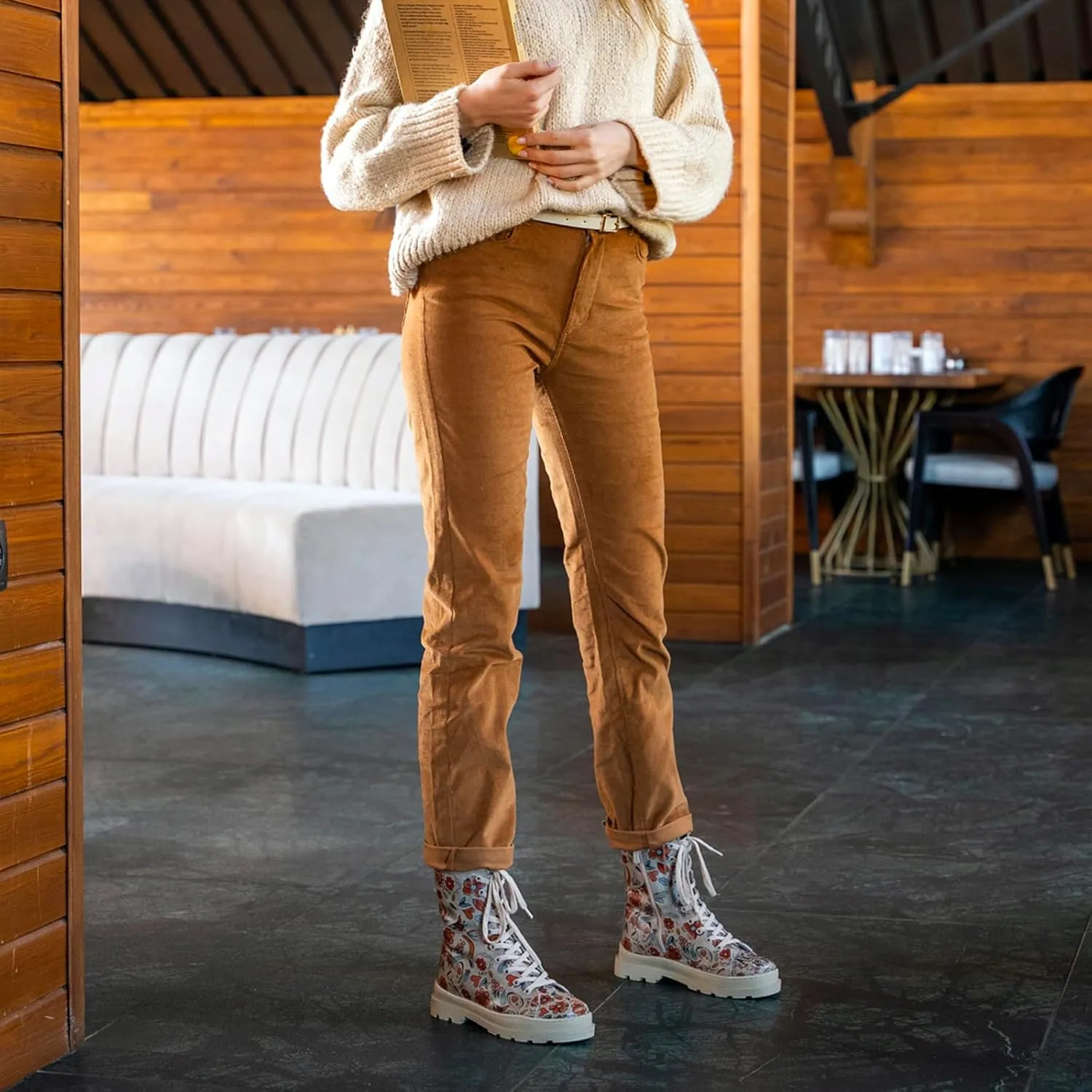 Gisele Boots for Women - Handmade and Vegan Leather Mid Calf Boots for Women,