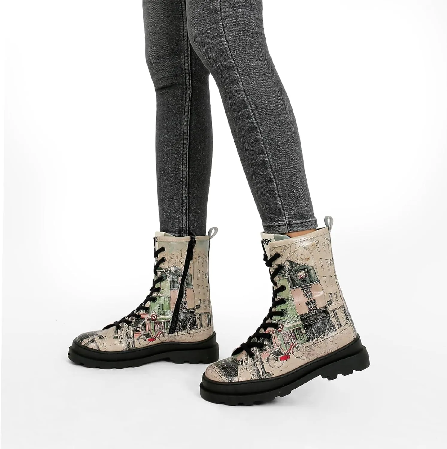 Gisele Boots for Women - Handmade and Vegan Leather Mid Calf Boots for Women,