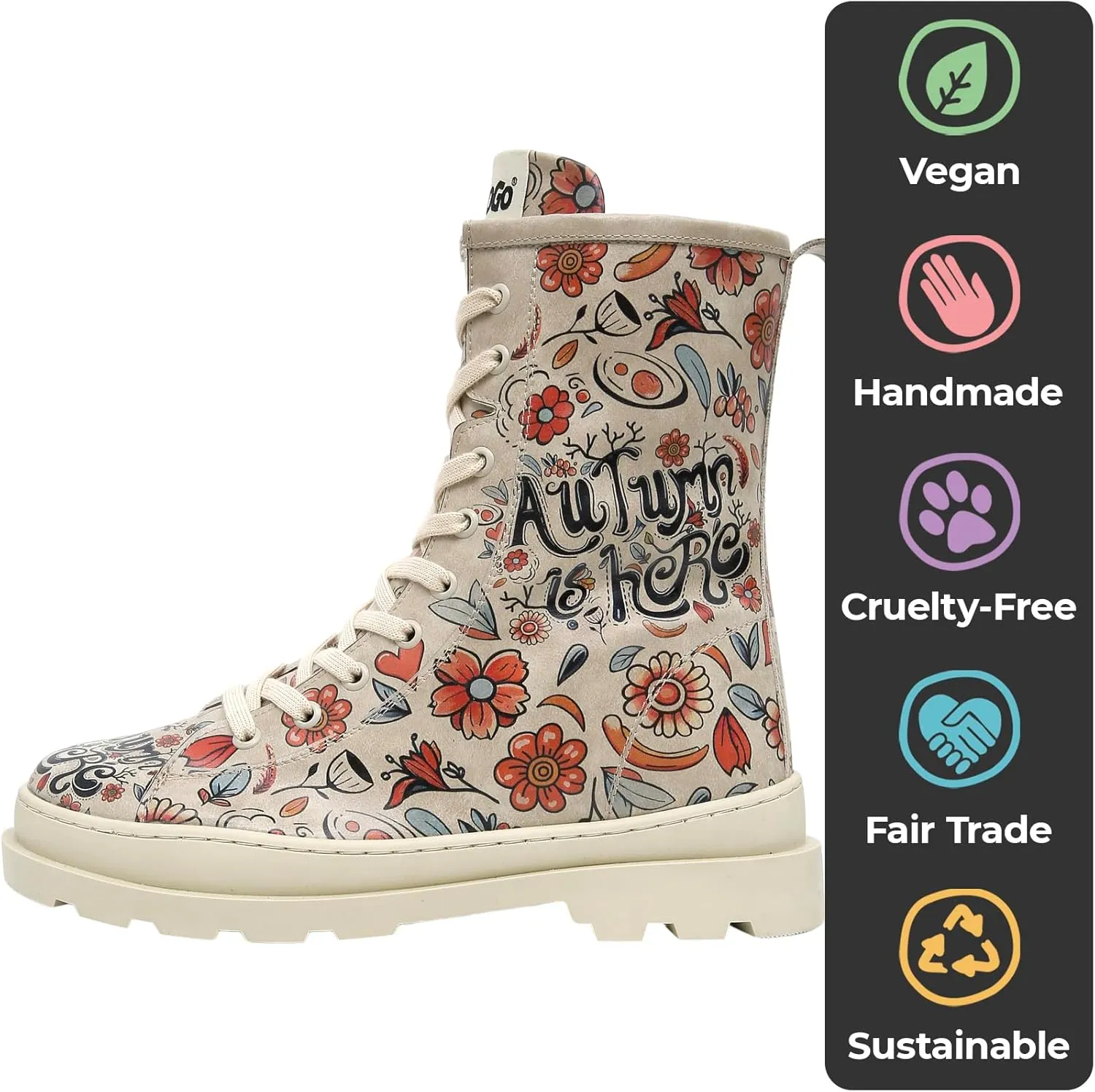 Gisele Boots for Women - Handmade and Vegan Leather Mid Calf Boots for Women,