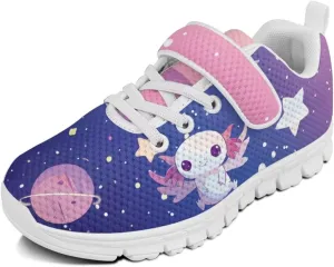 Kids Slip On Sneakers for Girls Soft Lightweight Athletic Tennis Shoes