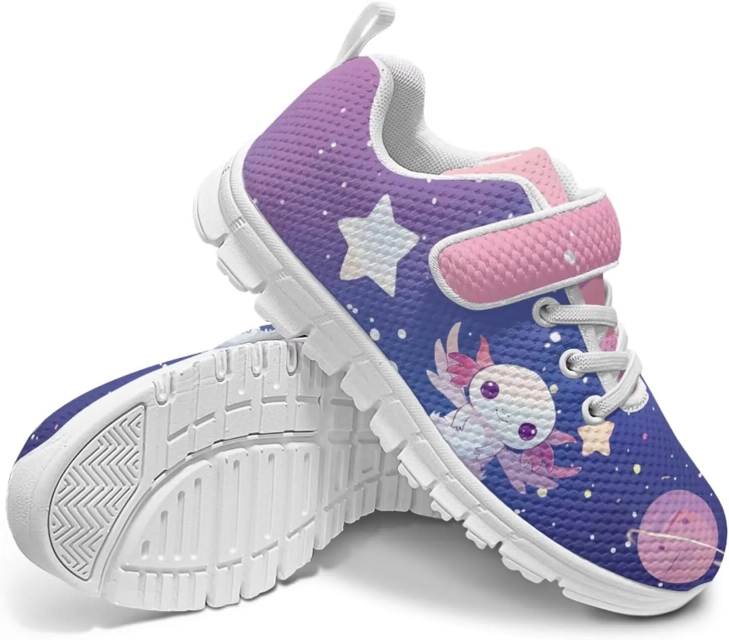 Kids Slip On Sneakers for Girls Soft Lightweight Athletic Tennis Shoes