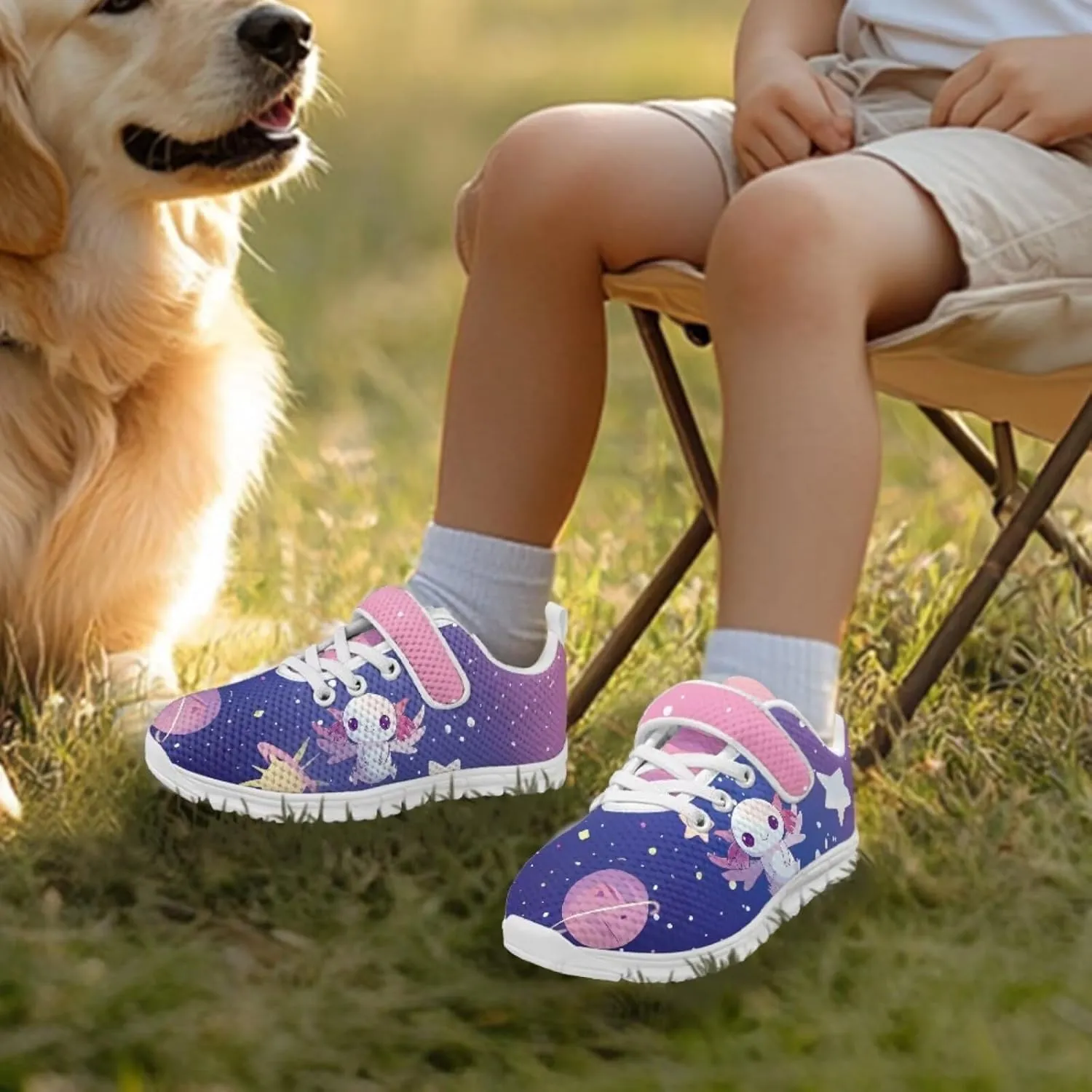 Kids Slip On Sneakers for Girls Soft Lightweight Athletic Tennis Shoes