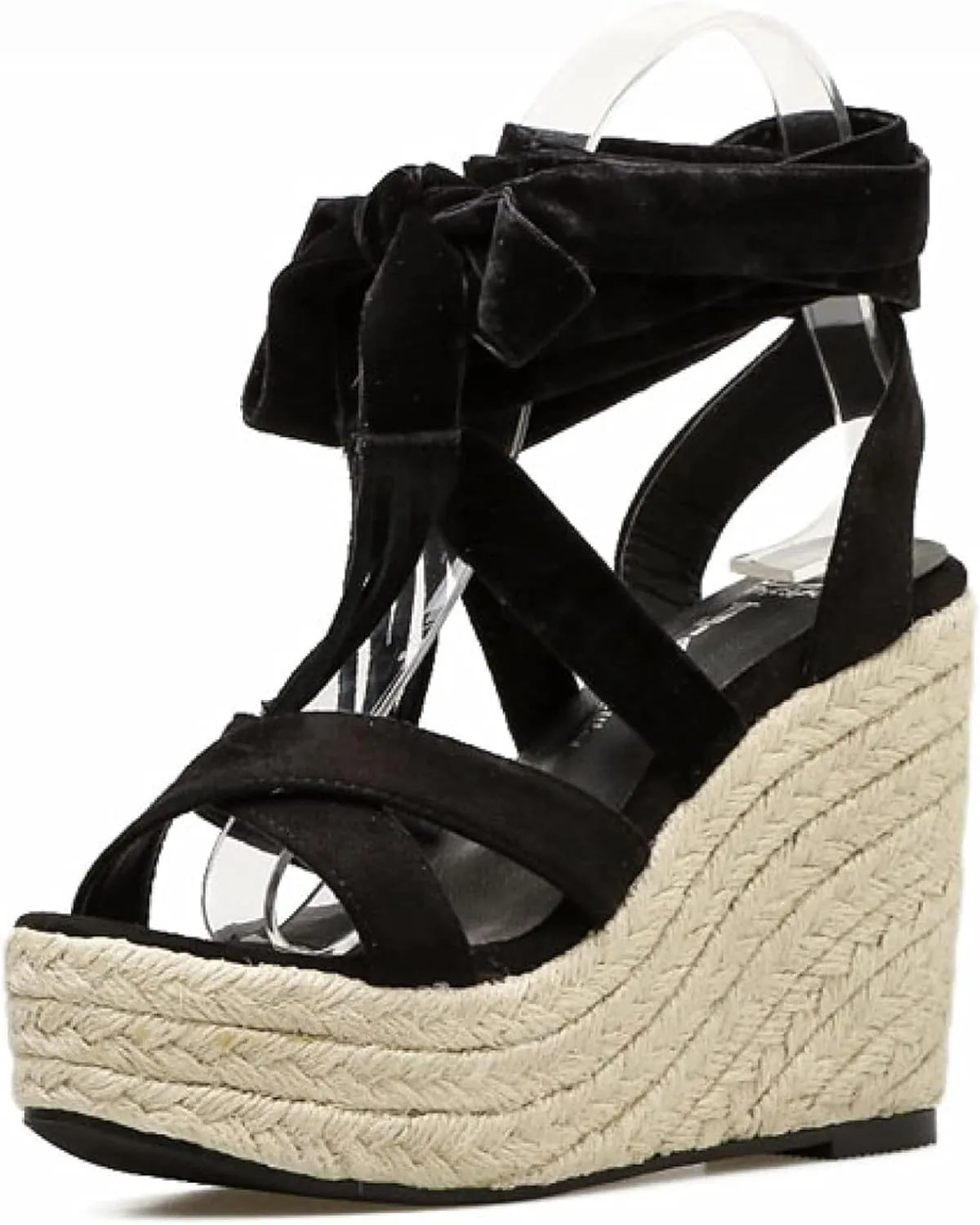 Lace up Wedge Sandals Thick Soled High-heeled Party Women's Summer Shoes