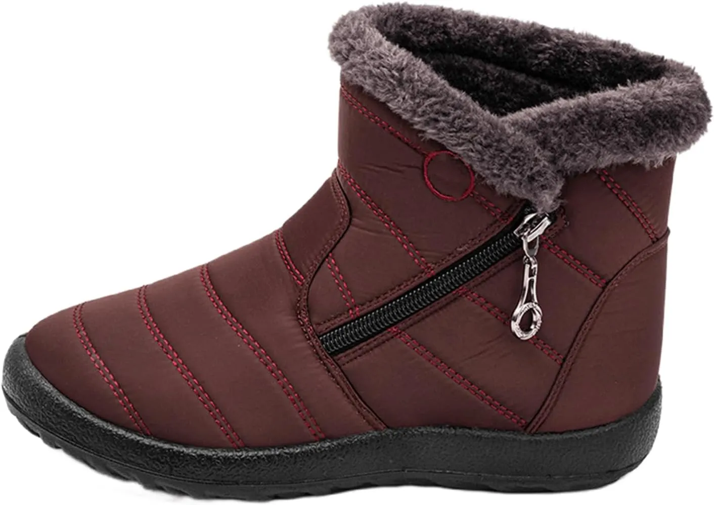 Lausiuoe Snow Boots For Women Waterproof Insulated Non Slip Winter Ankle Booties Warm Fur Lined Sneakers Outdoor Shoes