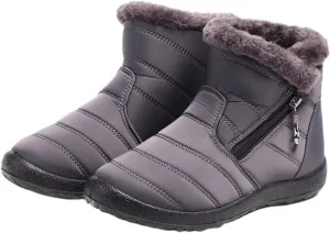 Lausiuoe Snow Boots For Women Waterproof Insulated Non Slip Winter Ankle Booties Warm Fur Lined Sneakers Outdoor Shoes