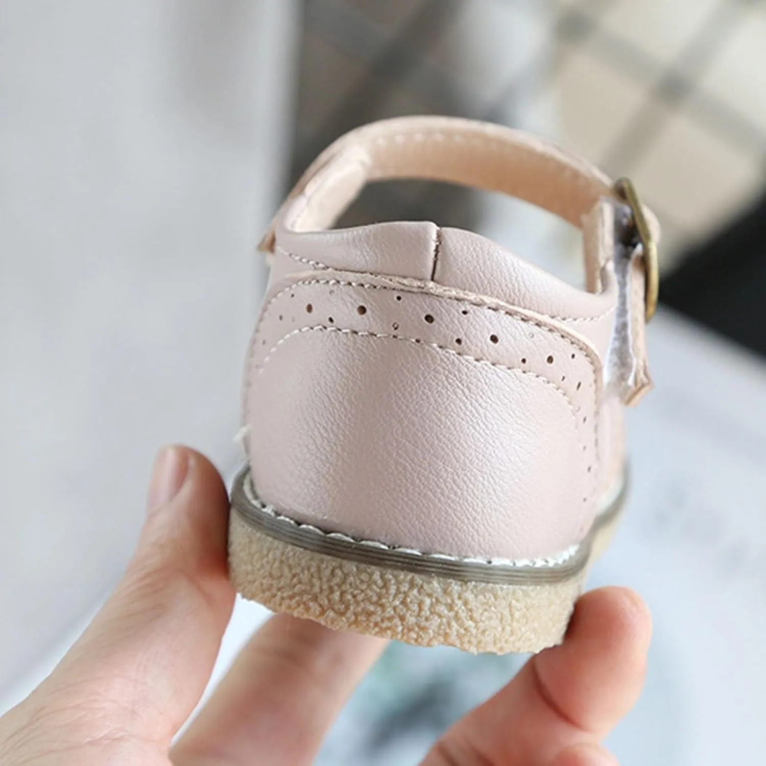 Little Girls Dress Shoes Mary Jane Ballet Flats Flower Toddler Girl Dress Shoes School Party Wedding Shoes