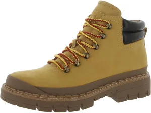 Marc Fisher LTD Womens Cairy Leather Lugged Sole Combat & Lace-up Boots