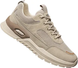Mens Breathable Lace Up Running Shoes Portable Non Slip Fitness Workout Shoe Athletic Fashion Sneakers for Men