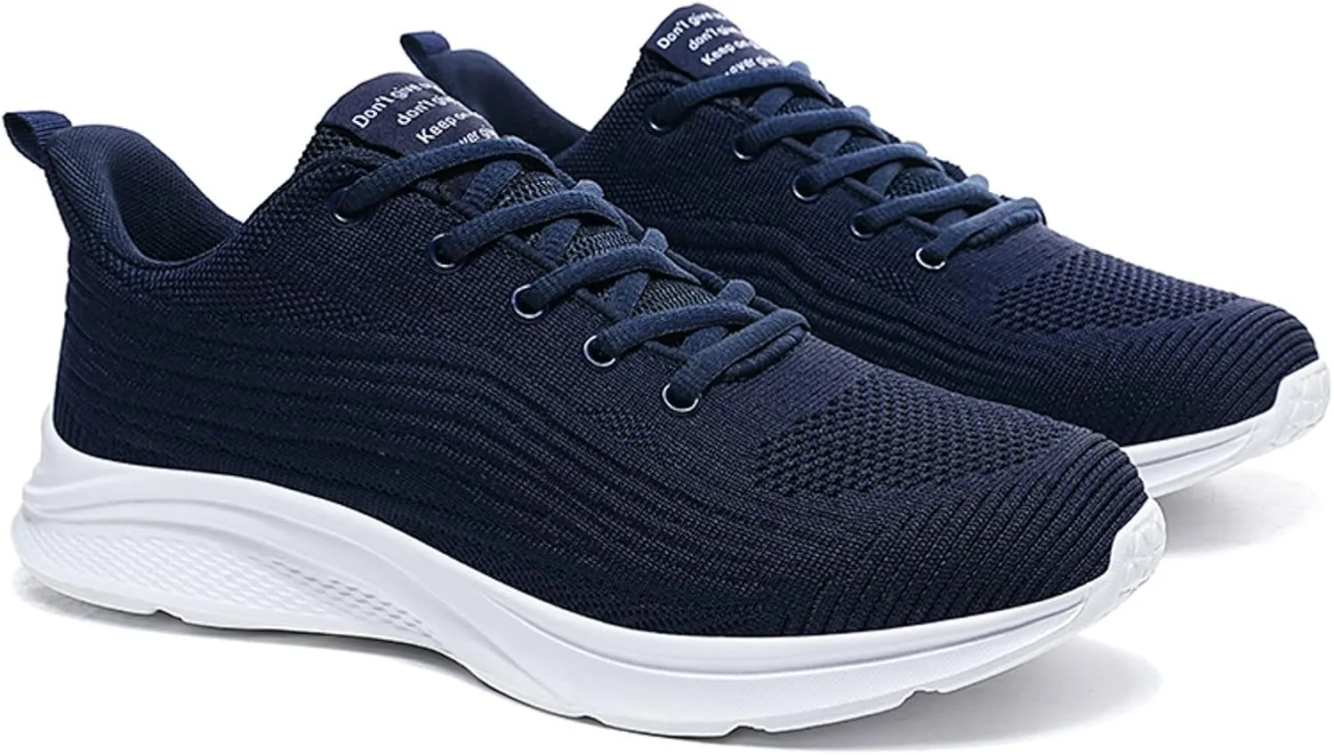 Men's Lightweight Sneakers Fashion Summer Mesh Breathable Sneakers Comfortable Lace Up Hiking Shoes for Men