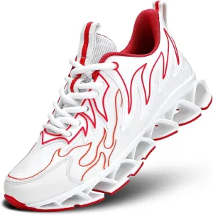 Men's Running Shoes Breathable Mesh Trail Runners Fashion Blade Sneakers Non Slip Gym Sport Trainer Casual Athletic Walking Shoes