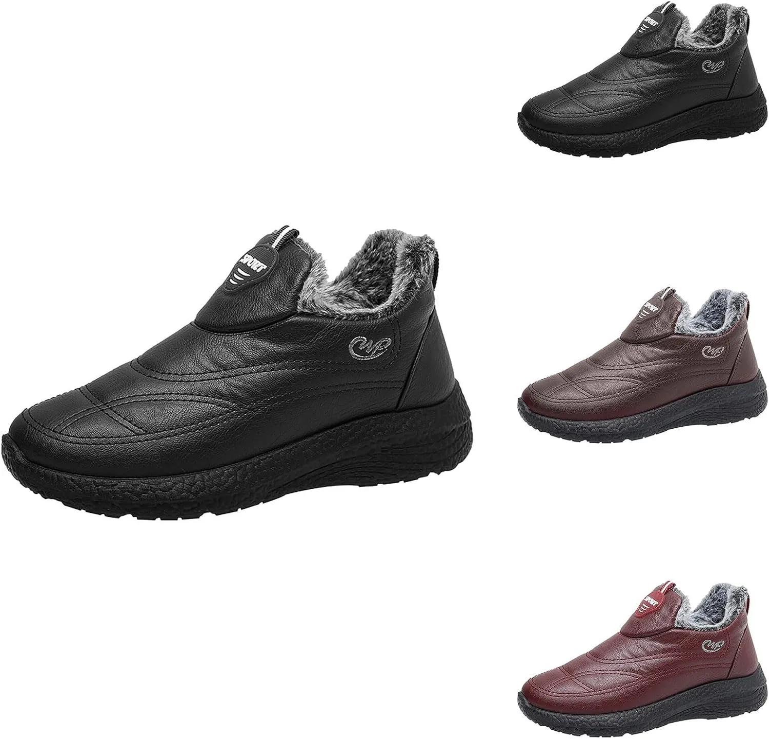 Mens Slip On Sneakers Walking Shoes Women Mens Casual Sneakers Lightweight Round Toe Flats Comfortable Mens Loafers Dress Shoes Womens Slip On Sneakers with Arch Support