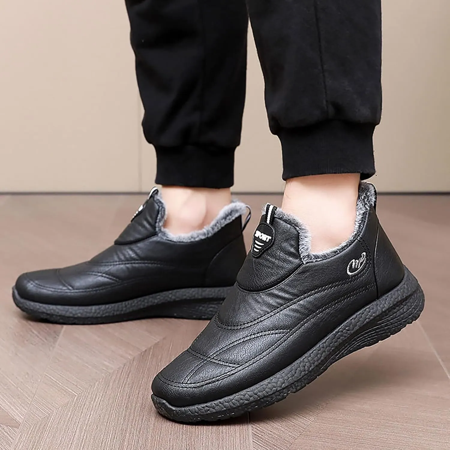 Mens Slip On Sneakers Walking Shoes Women Mens Casual Sneakers Lightweight Round Toe Flats Comfortable Mens Loafers Dress Shoes Womens Slip On Sneakers with Arch Support