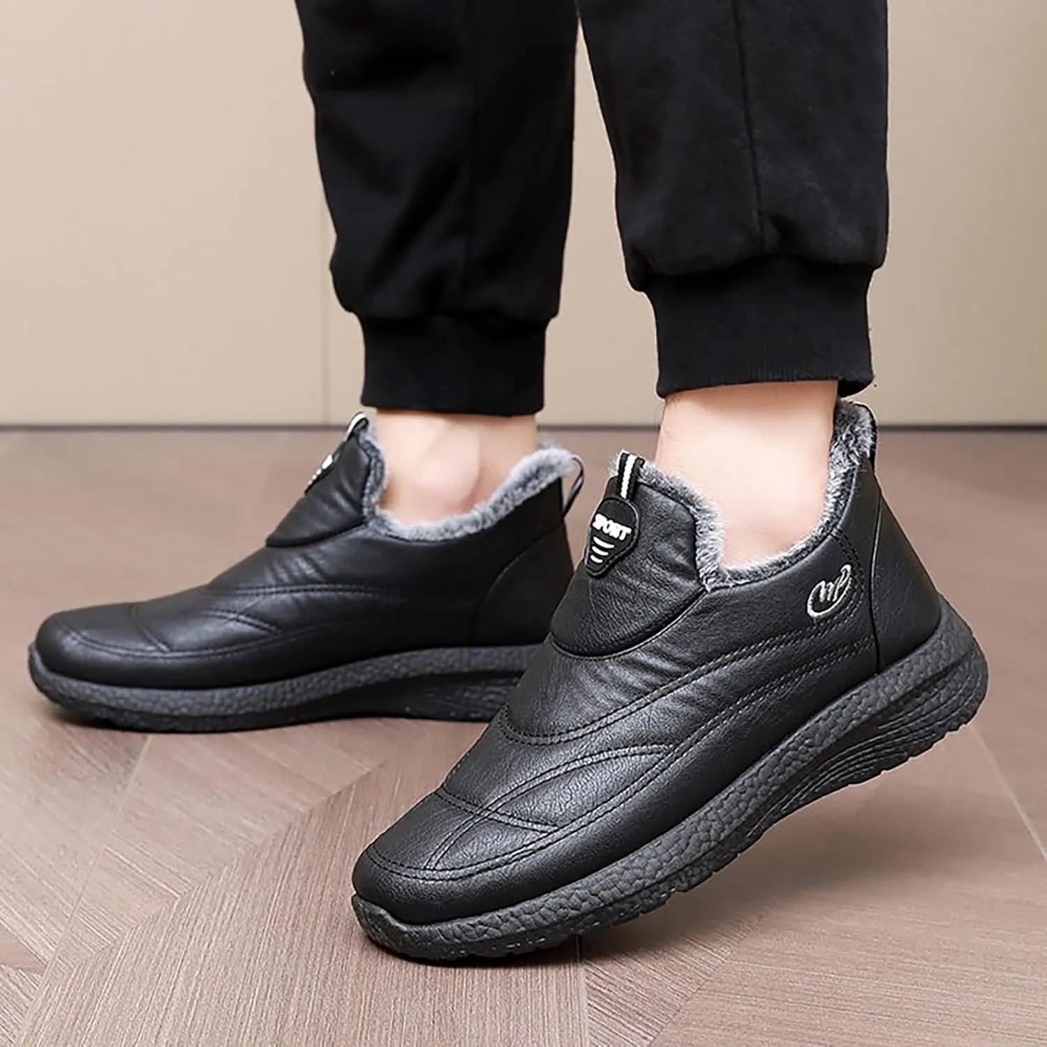 Mens Slip On Sneakers Walking Shoes Women Mens Casual Sneakers Lightweight Round Toe Flats Comfortable Mens Loafers Dress Shoes Womens Slip On Sneakers with Arch Support